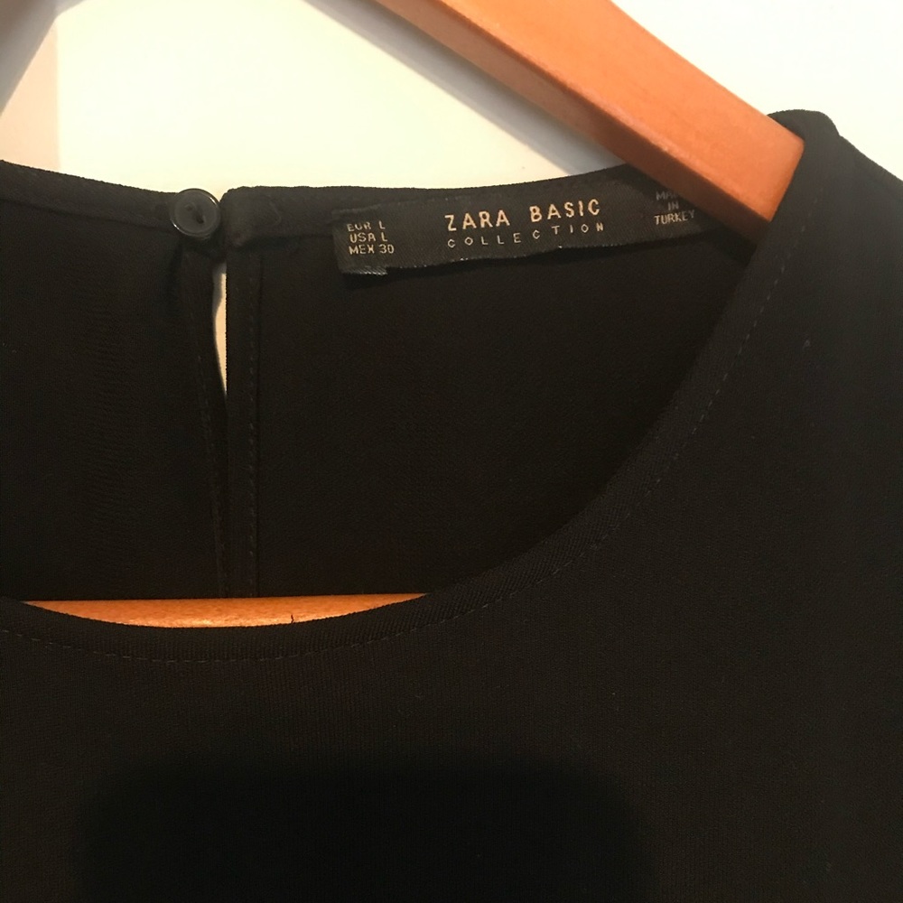 Zara Black Lace-Shoulder Jumpsuit - Picture 4 of 4